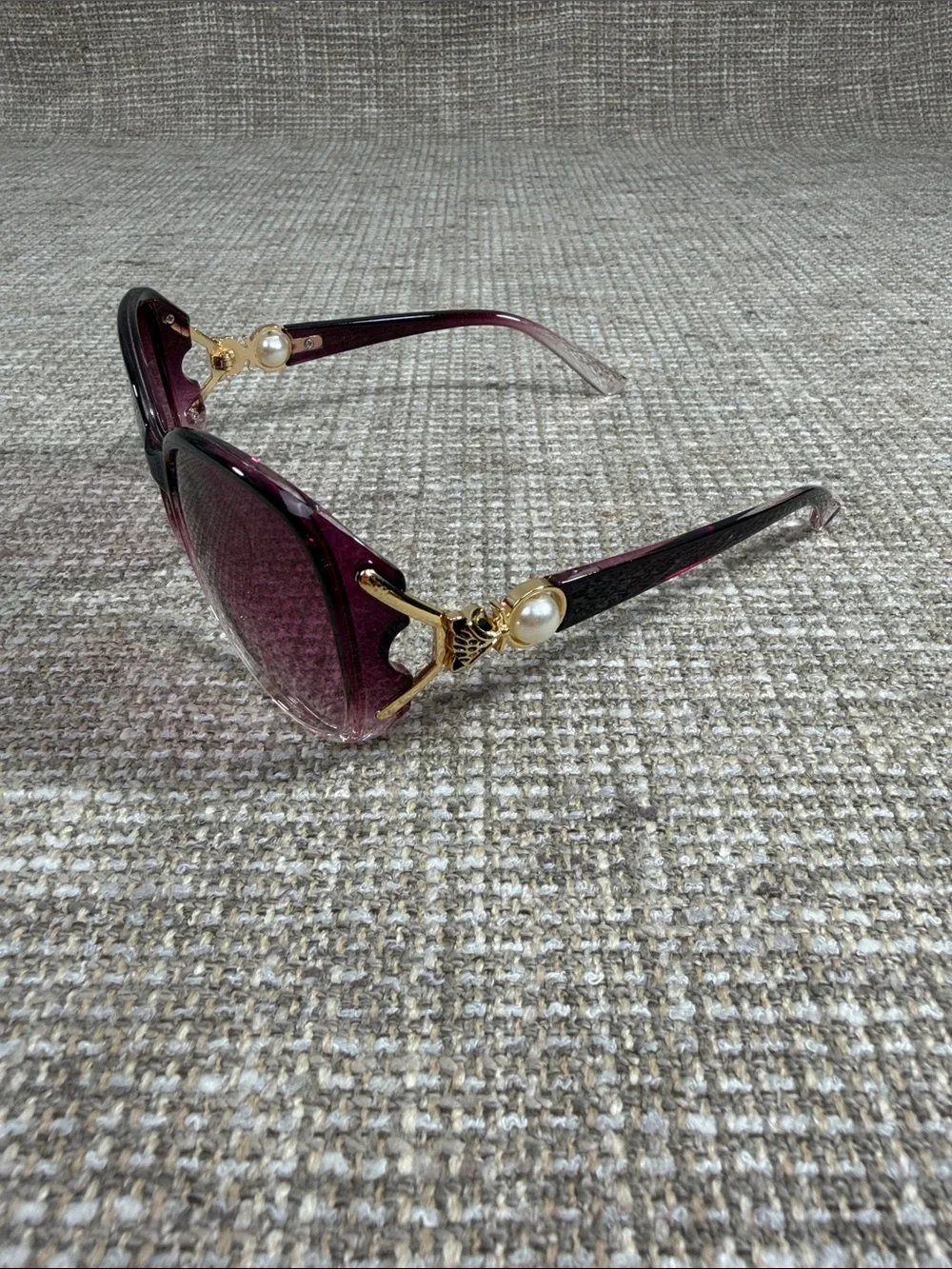 Women's Oversized Gradient Plum Sunglasses